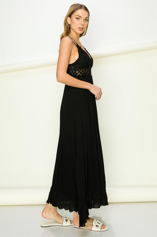 In Love Bustier Lace Maxi Dress - GLS Clothing Shop