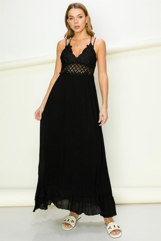 In Love Bustier Lace Maxi Dress - GLS Clothing Shop