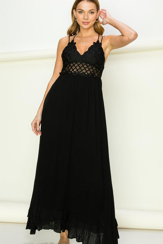 In Love Bustier Lace Maxi Dress - GLS Clothing Shop