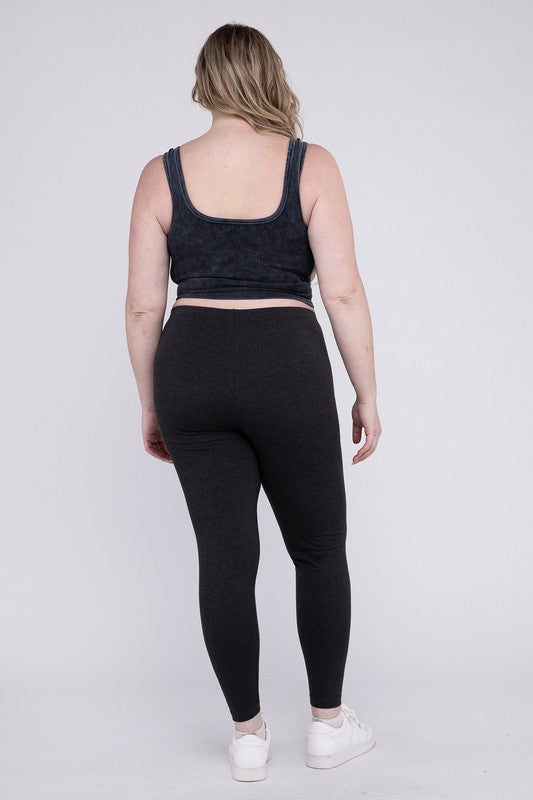 Plus Premium Cotton Full Length Leggings - GLS Clothing Shop