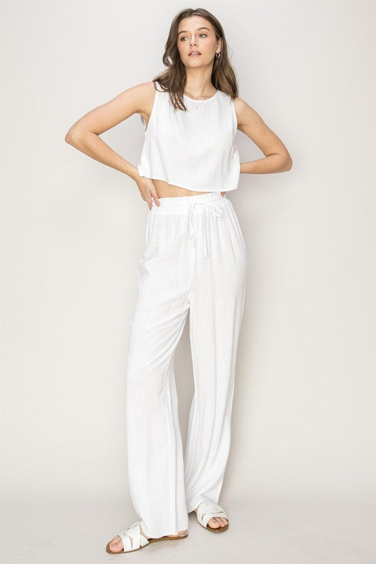 D-Linen Blended Top and Pants Set - GLS Clothing Shop