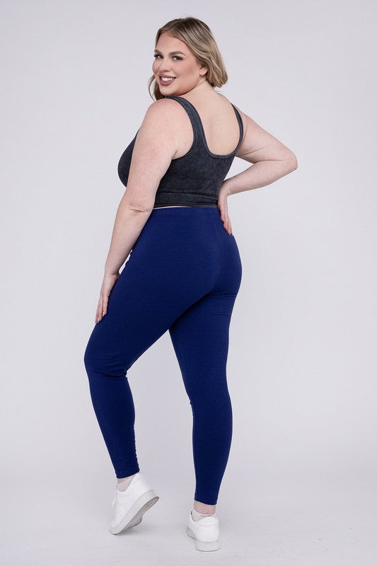 Plus Premium Cotton Full Length Leggings - GLS Clothing Shop