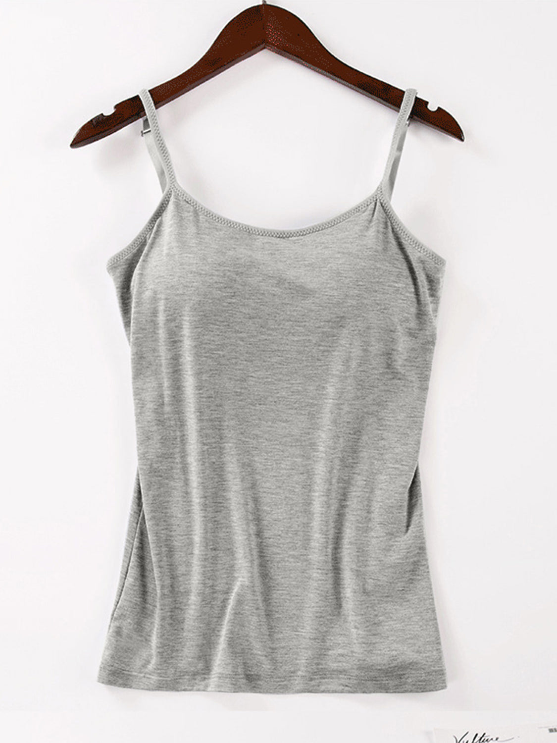 Scoop Neck Adjustable Strap Cami - GLS Clothing Shop