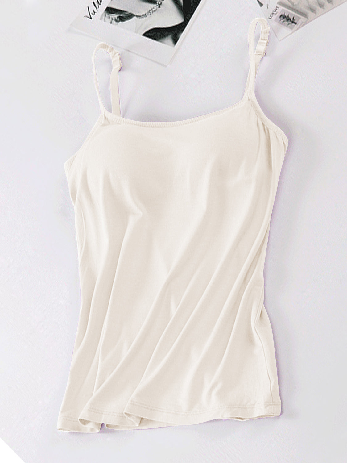 Scoop Neck Adjustable Strap Cami - GLS Clothing Shop