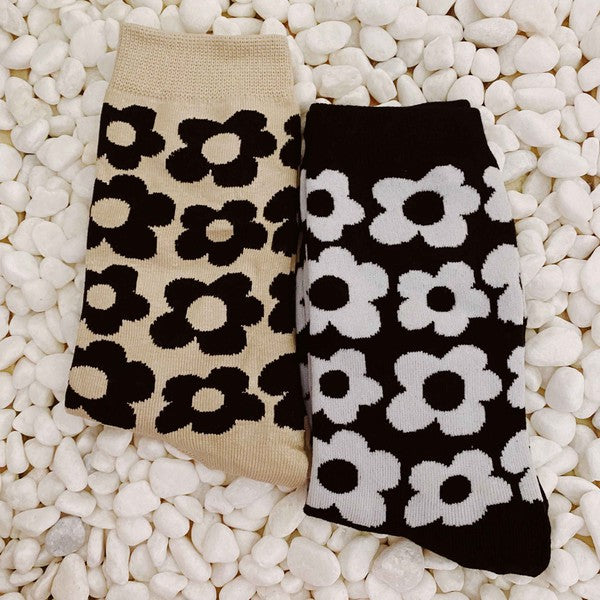 Modern Daisy Socks Set Of 2 Pairs - GLS Clothing Shop