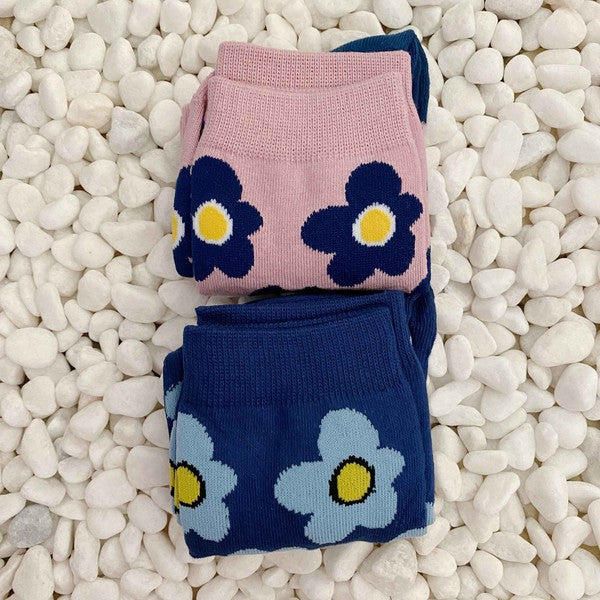 Modern Daisy Socks Set Of 2 Pairs - GLS Clothing Shop