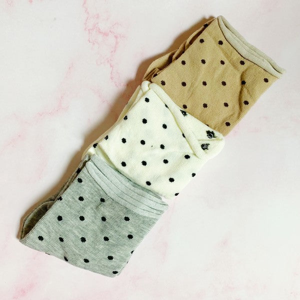 Precious Polka Dot Socks Set Of 3 Pairs - GLS Clothing Shop