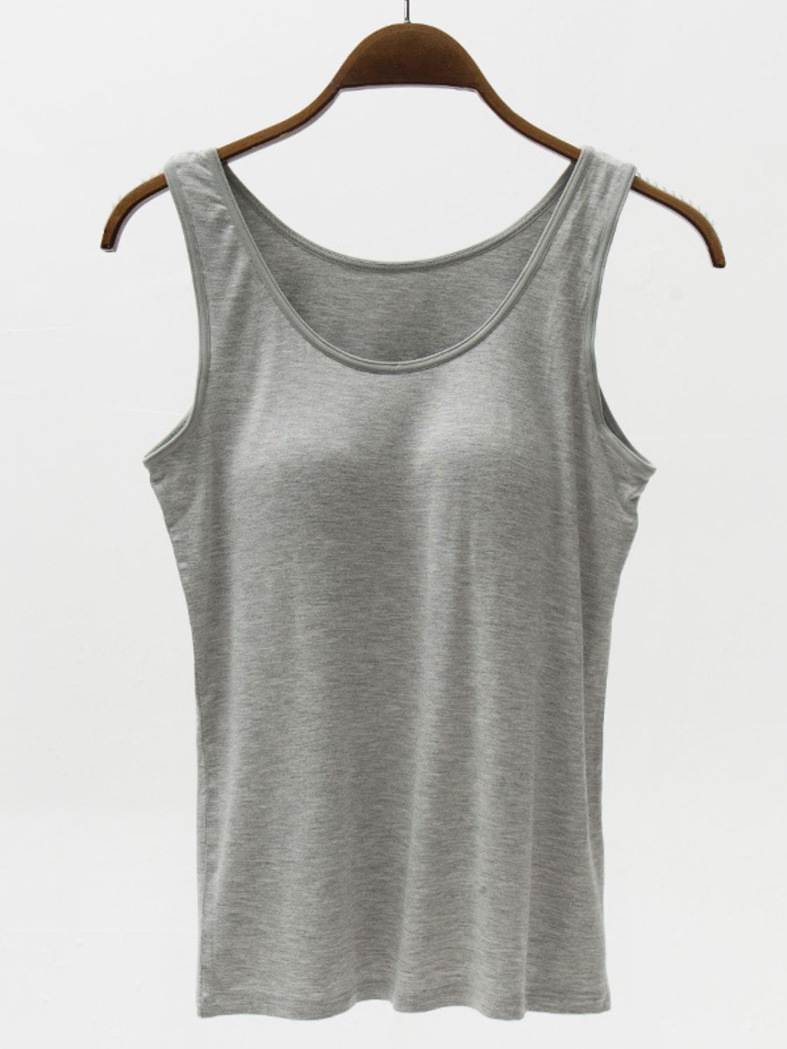 Full Size Wide Strap Modal Tank with Bra - GLS Clothing Shop