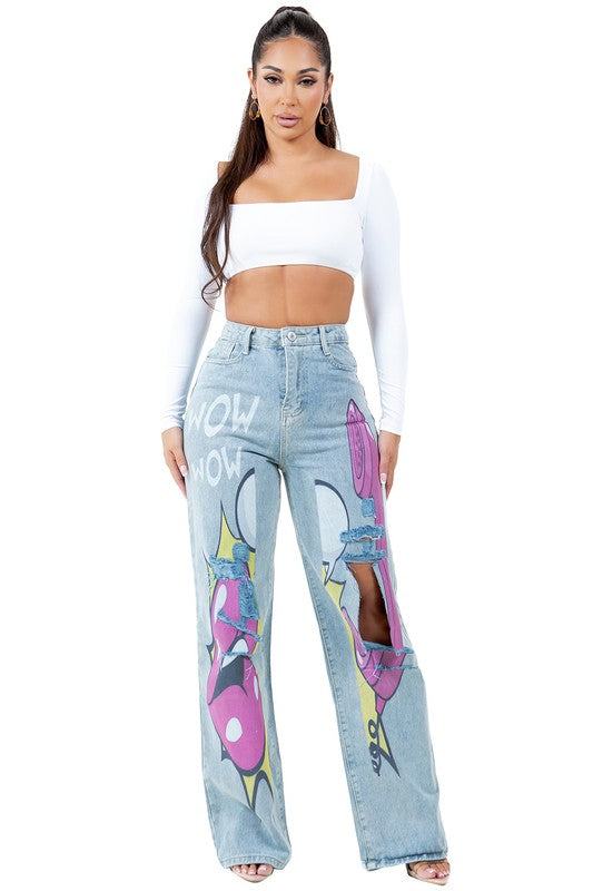 WOMEN FASHION DENIM PANTS - GLS Clothing Shop