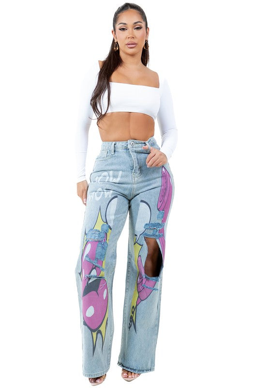 WOMEN FASHION DENIM PANTS - GLS Clothing Shop