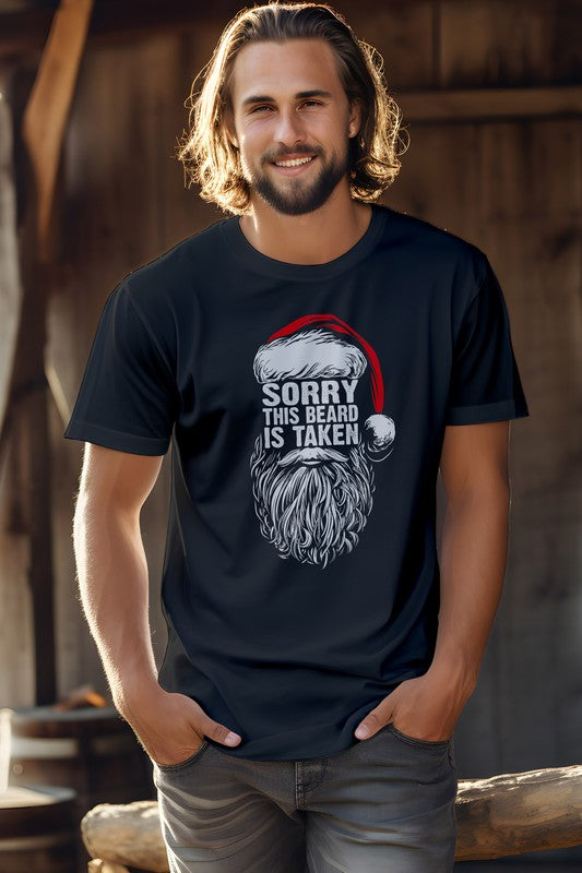 Sorry This Beard is Taken, Christmas Graphic Tee - GLS Clothing Shop