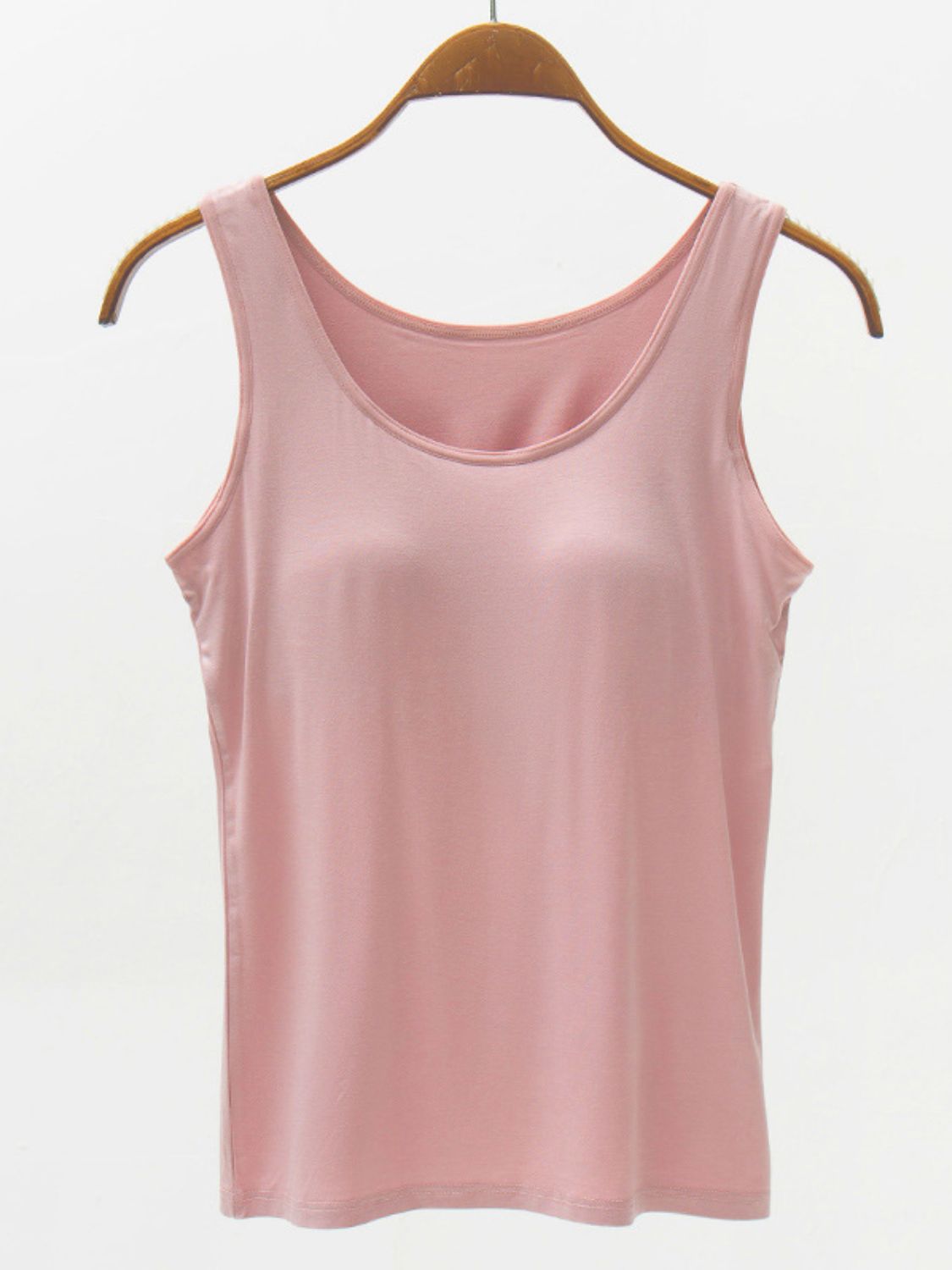 Full Size Wide Strap Modal Tank with Bra - GLS Clothing Shop