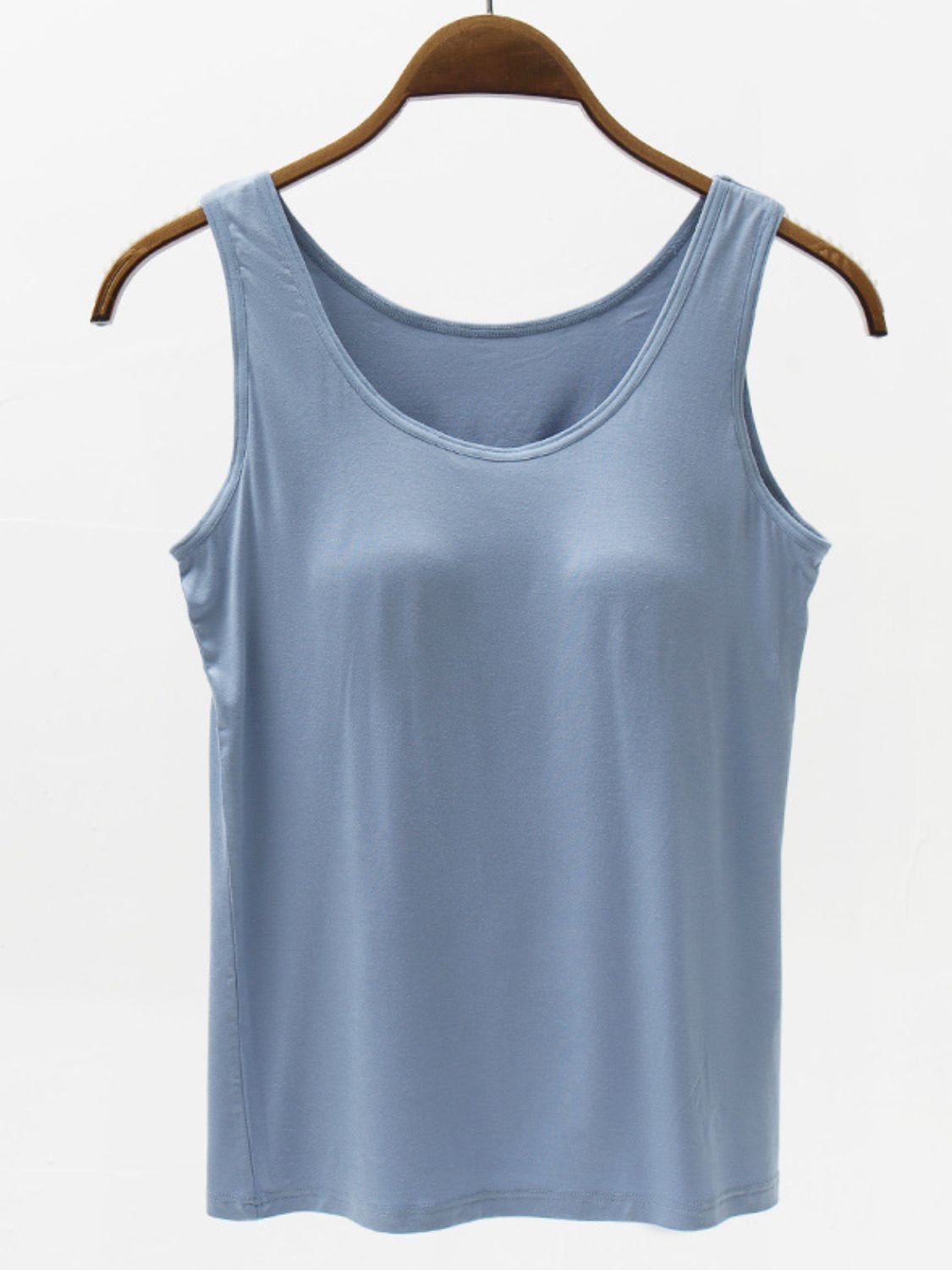 Full Size Wide Strap Modal Tank with Bra - GLS Clothing Shop