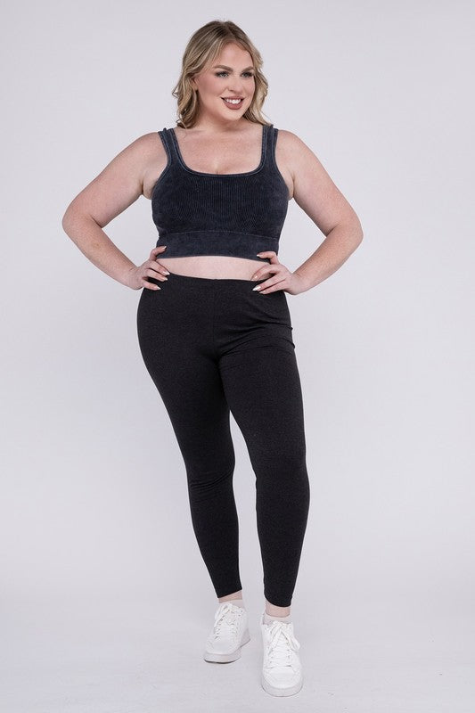 Plus Premium Cotton Full Length Leggings - GLS Clothing Shop