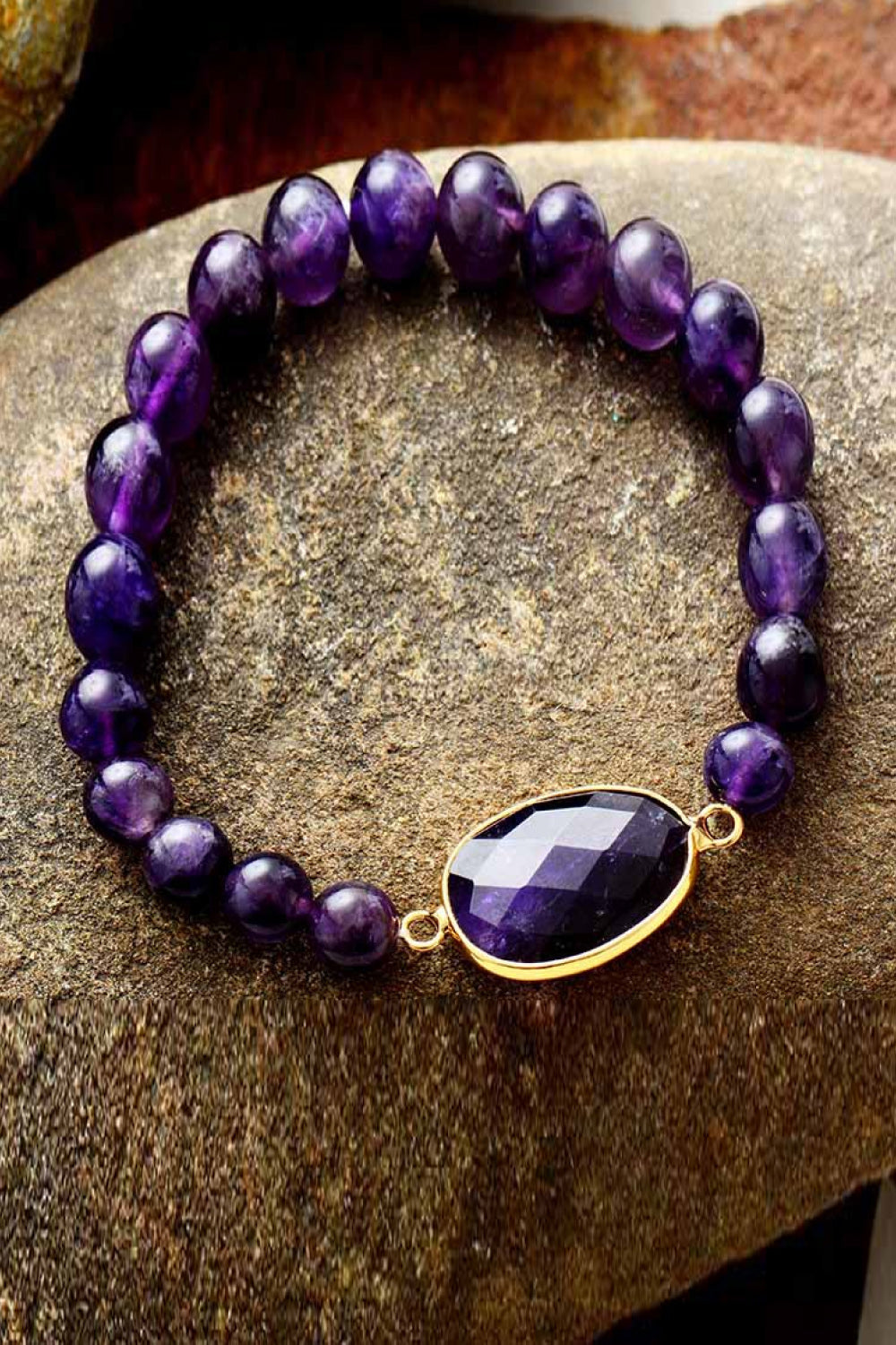 Handmade Amethyst Beaded Bracelet - GLS Clothing Shop