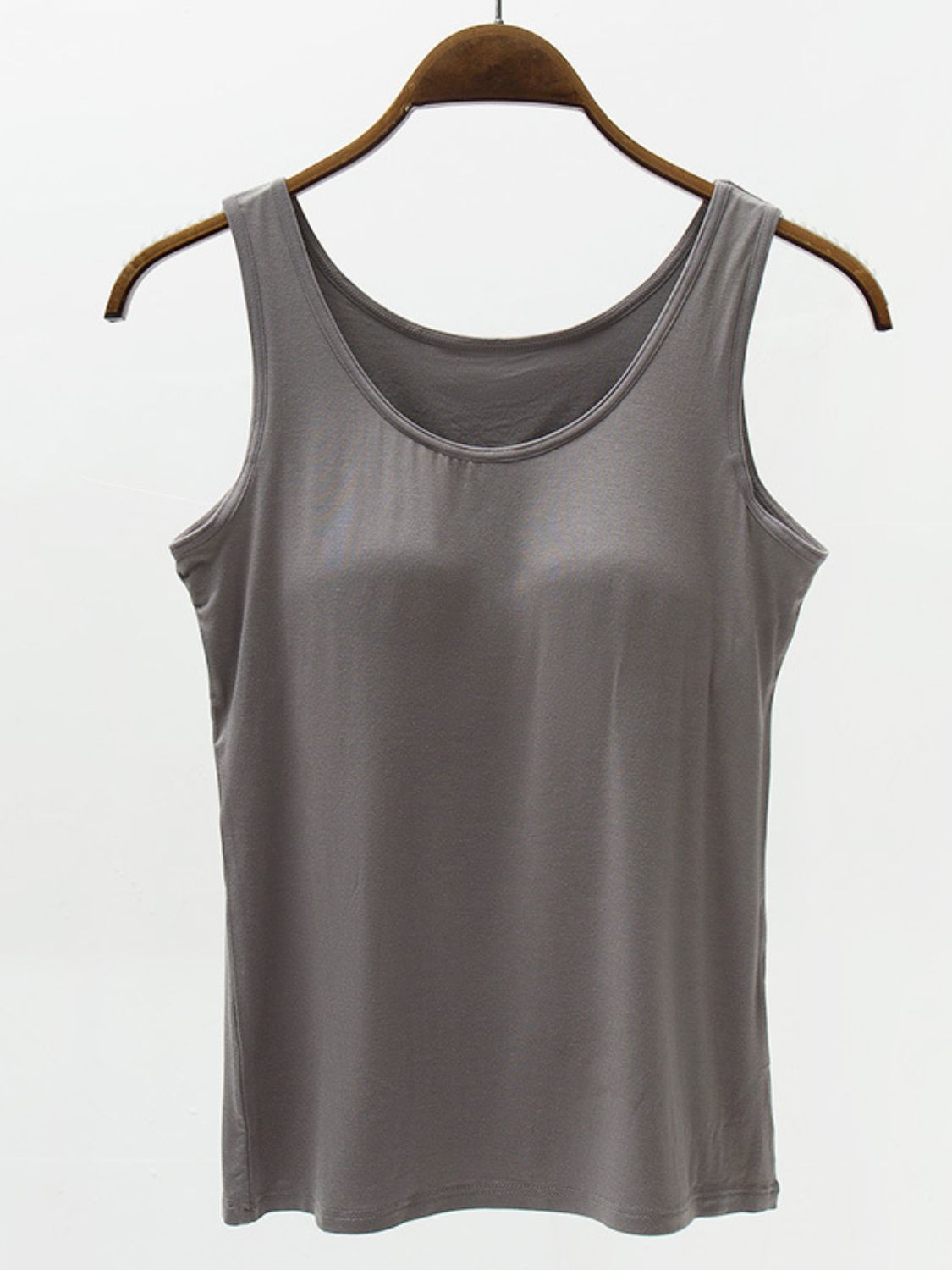 Full Size Wide Strap Modal Tank with Bra - GLS Clothing Shop