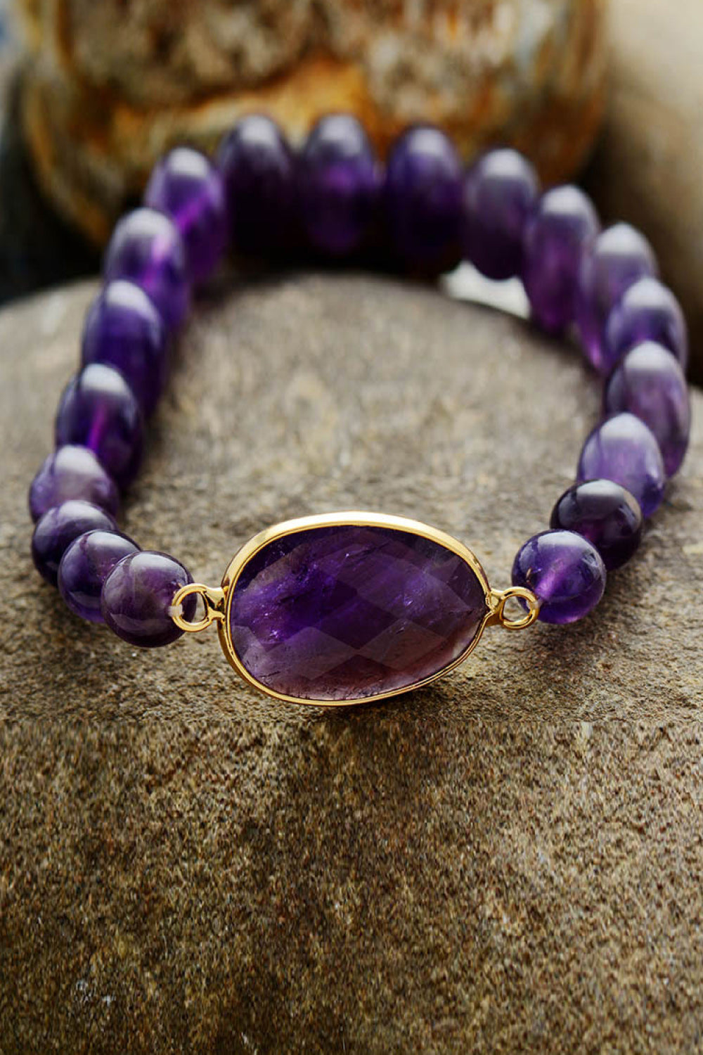 Handmade Amethyst Beaded Bracelet - GLS Clothing Shop