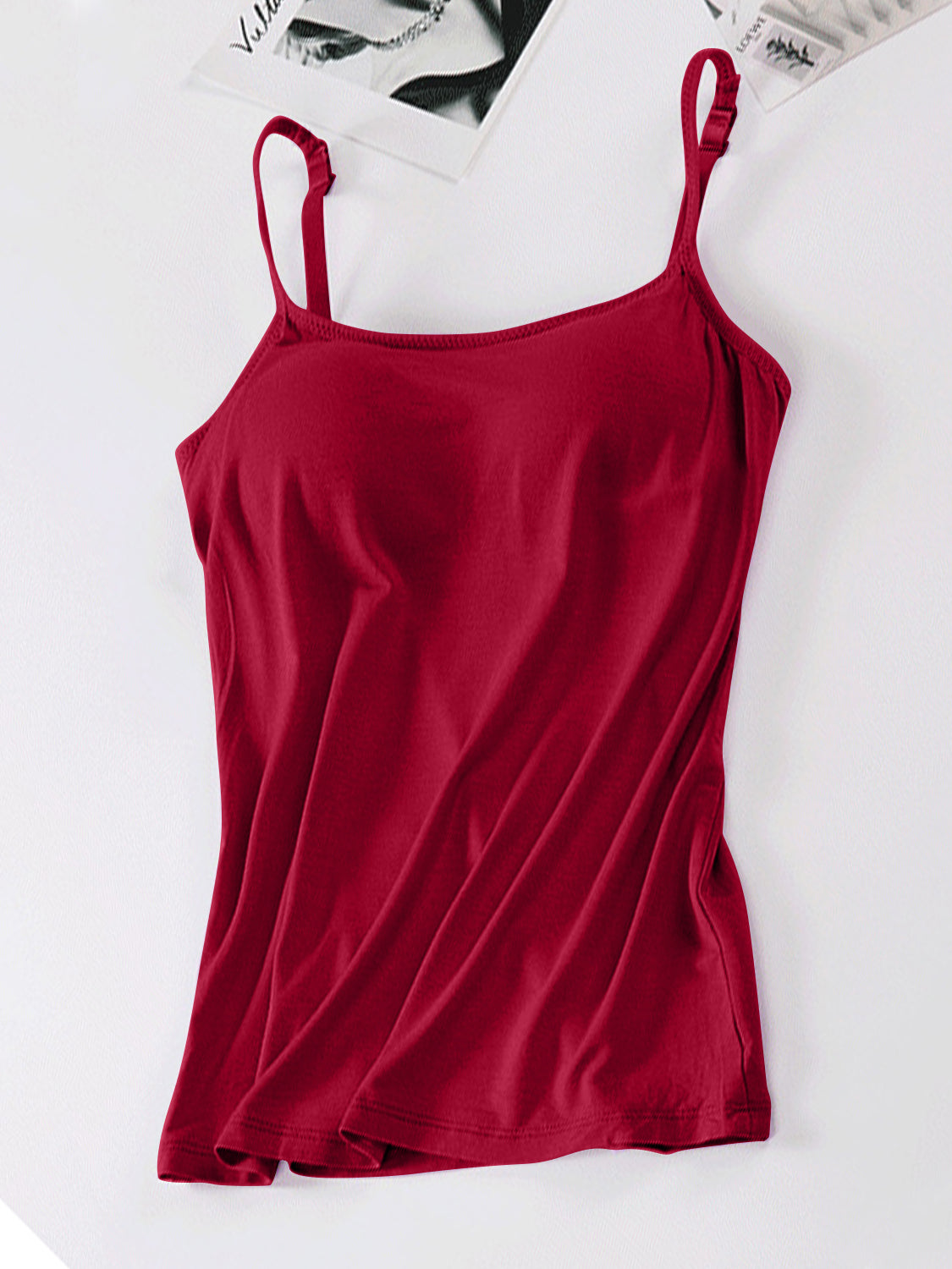 Scoop Neck Adjustable Strap Cami - GLS Clothing Shop