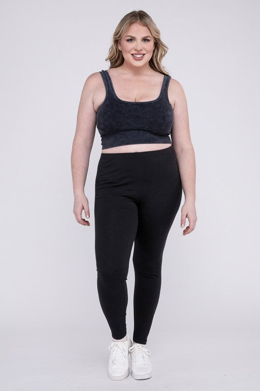 Plus Premium Cotton Full Length Leggings - GLS Clothing Shop