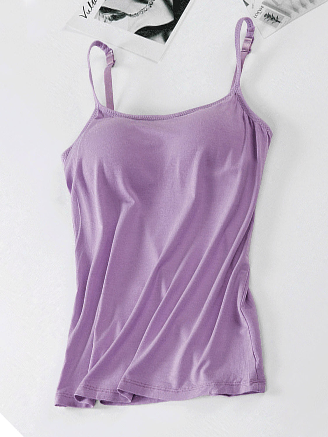 Scoop Neck Adjustable Strap Cami - GLS Clothing Shop