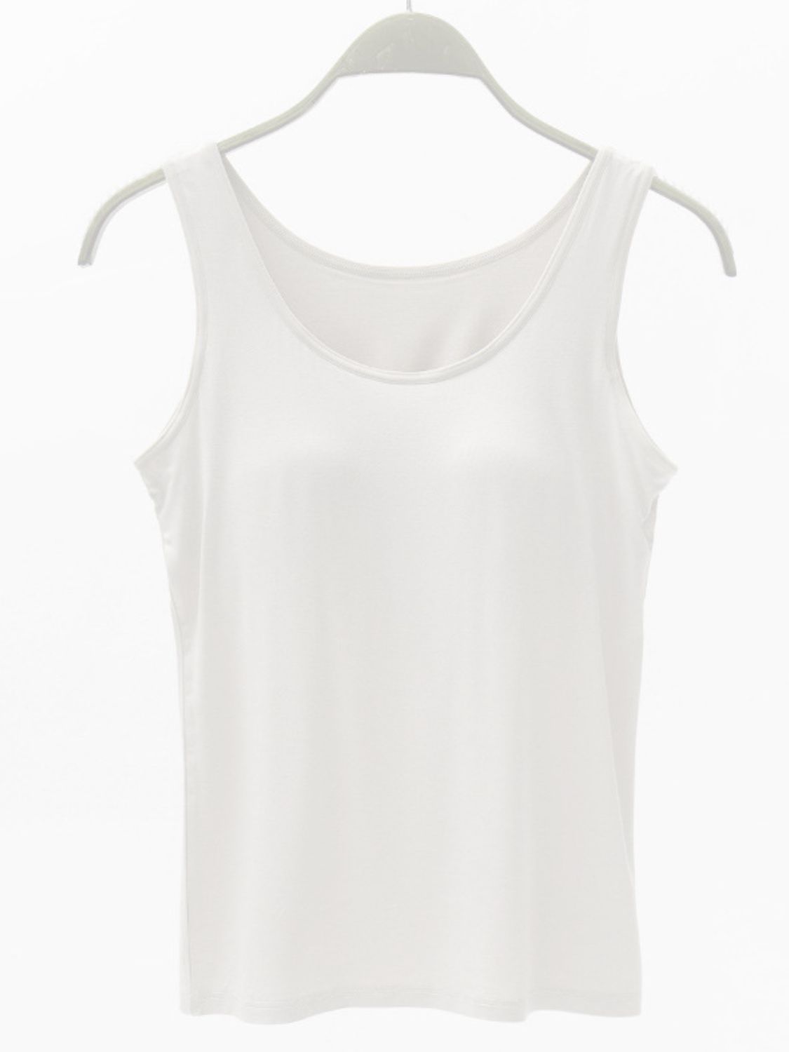 Full Size Wide Strap Modal Tank with Bra - GLS Clothing Shop