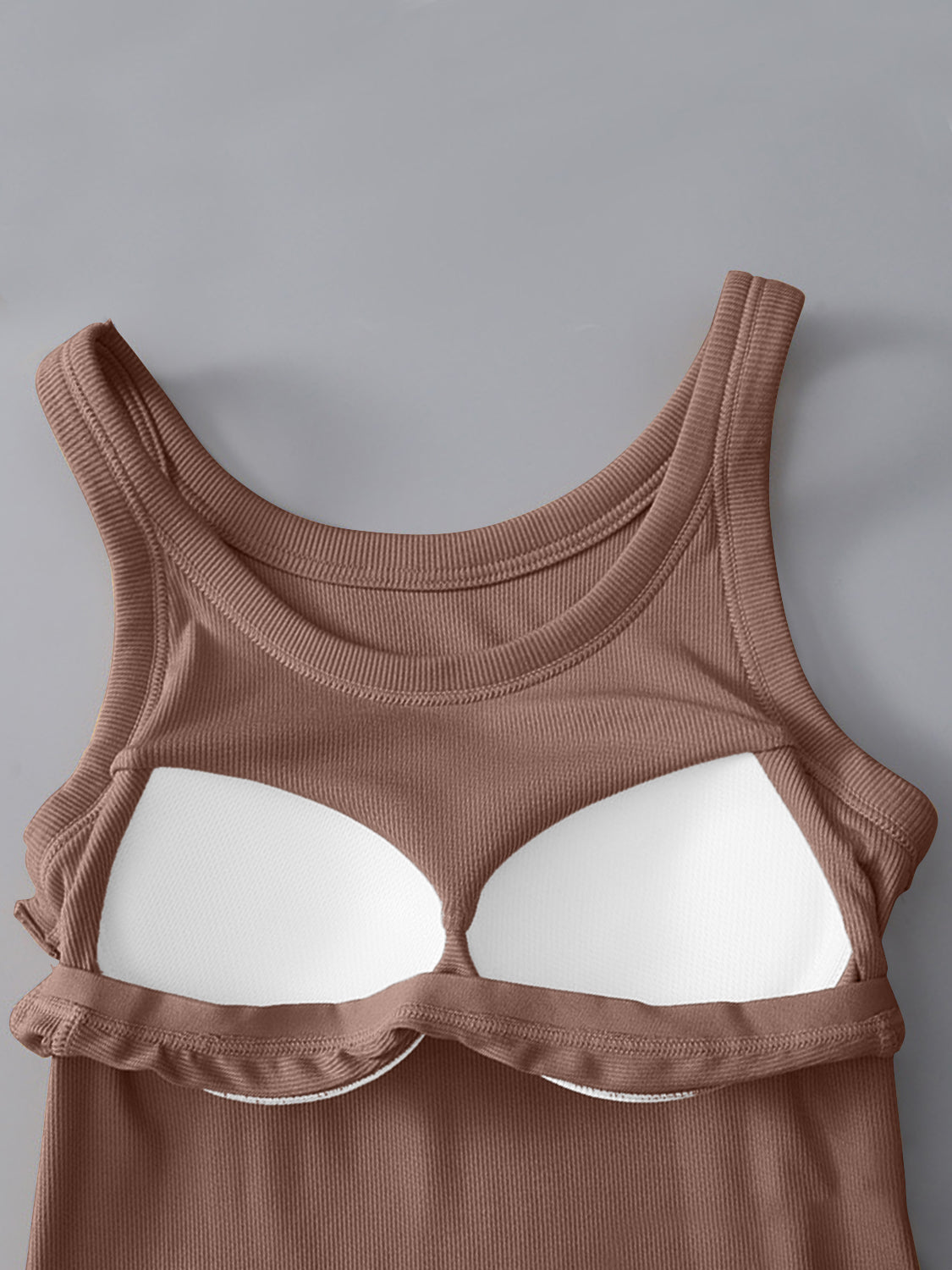 Round Neck Tank with Bra - GLS Clothing Shop