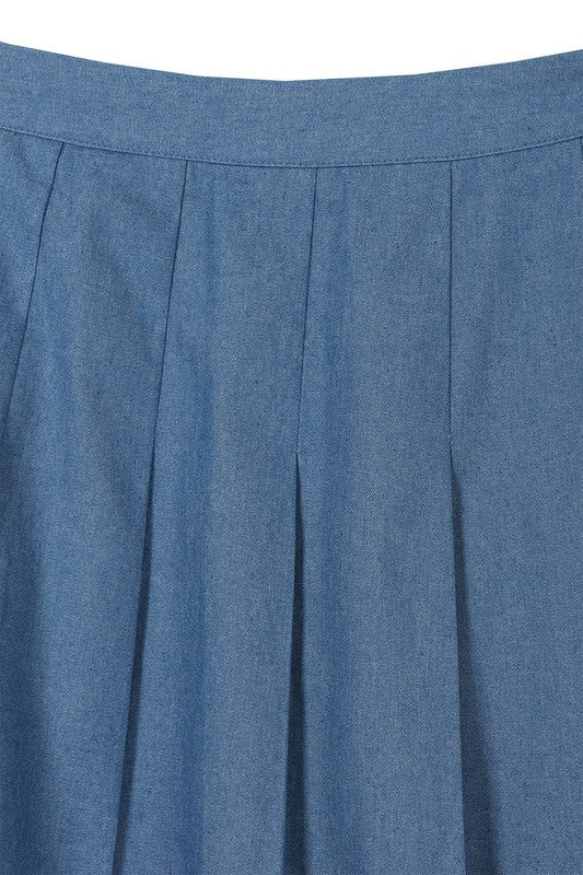 High waisted blue tennis skirt - GLS Clothing Shop