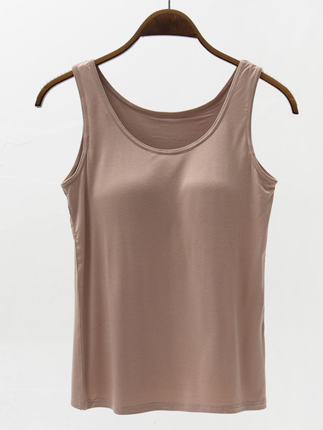 Full Size Wide Strap Modal Tank with Bra - GLS Clothing Shop