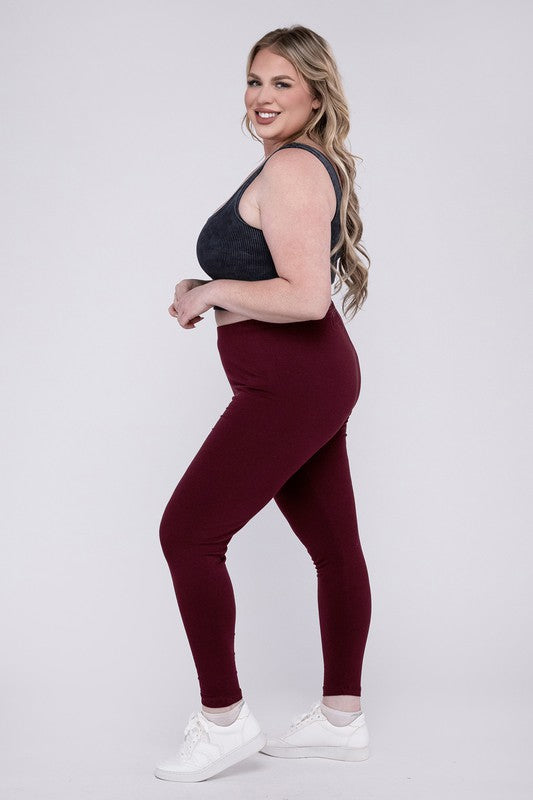 Plus Premium Cotton Full Length Leggings - GLS Clothing Shop