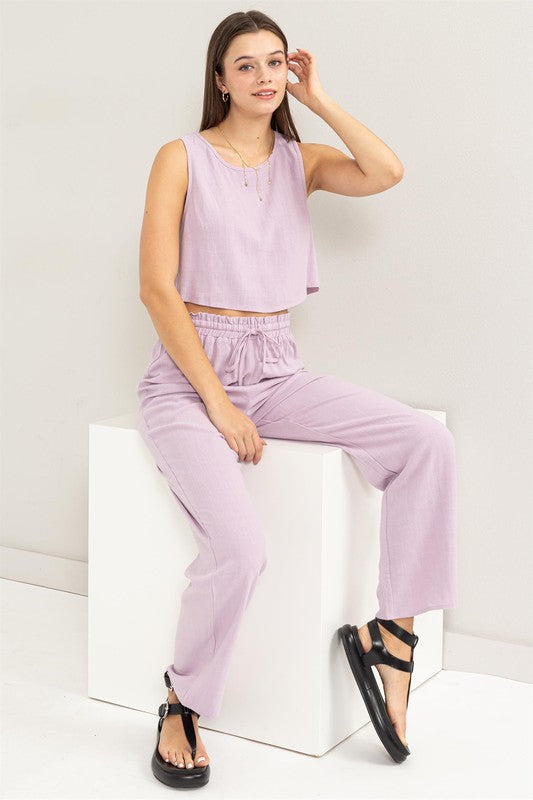 D-Linen Blended Top and Pants Set - GLS Clothing Shop