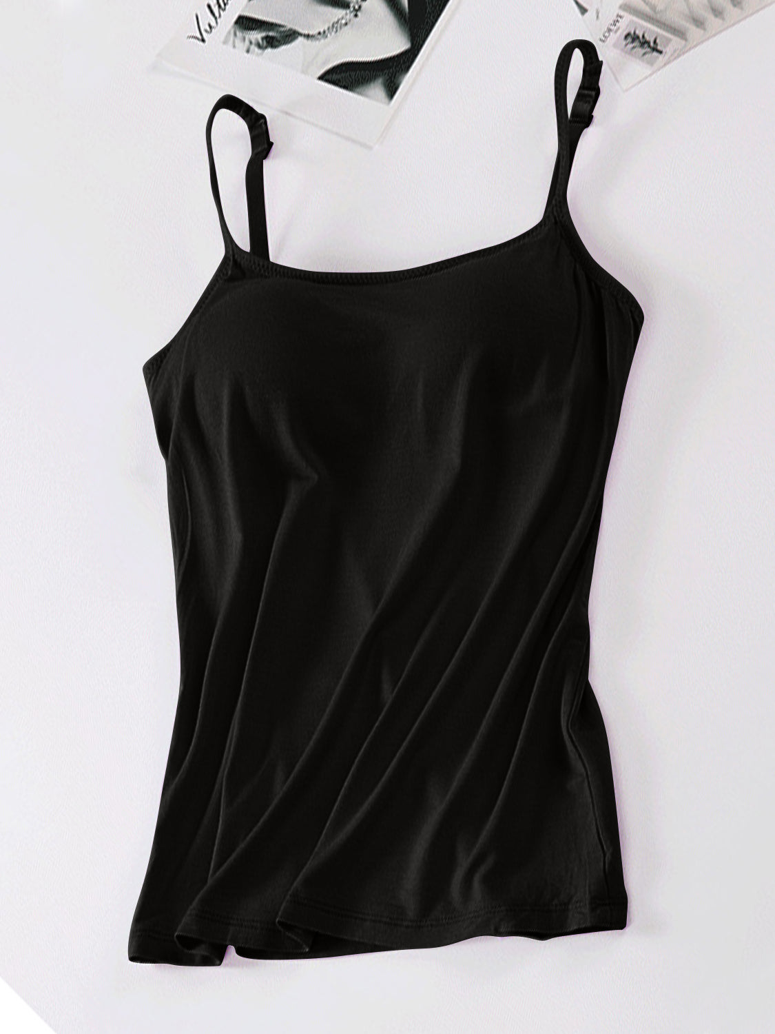 Scoop Neck Adjustable Strap Cami - GLS Clothing Shop