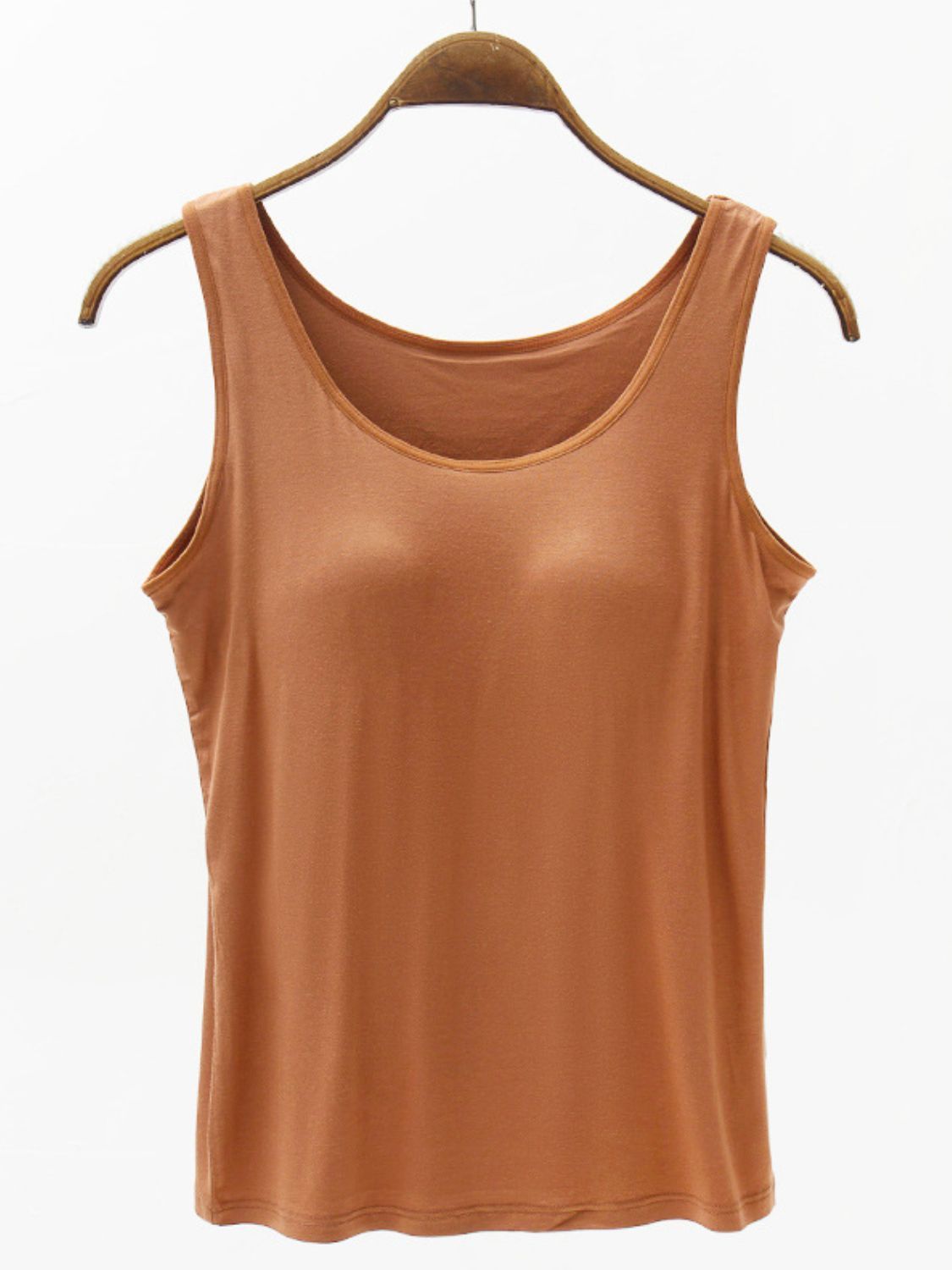 Full Size Wide Strap Modal Tank with Bra - GLS Clothing Shop