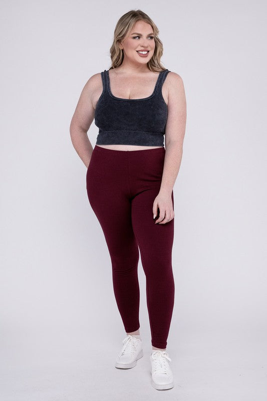 Plus Premium Cotton Full Length Leggings - GLS Clothing Shop