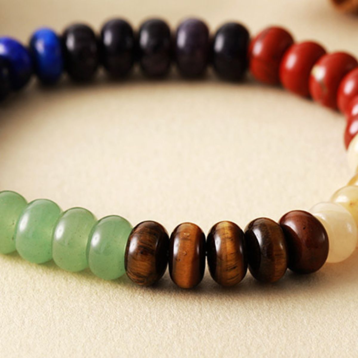 Contrast Natural Stone Bead Bracelet - GLS Clothing Shop