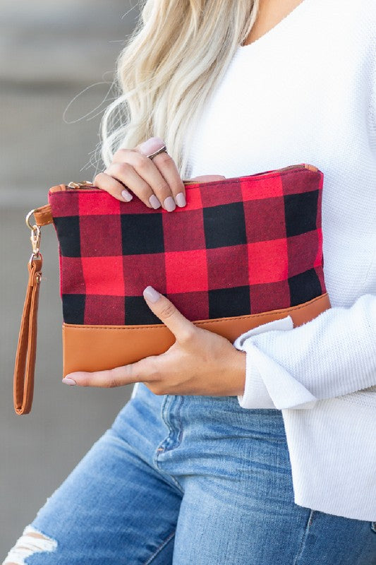 Buffalo Plaid Clutch - GLS Clothing Shop