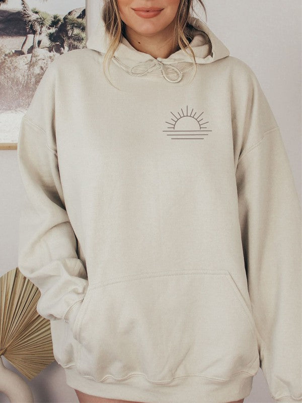 Good Vibes Only Sunset Hoodie Sweatshirt - GLS Clothing Shop