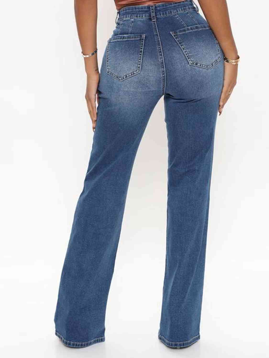 Raw Hem High Waist Jeans - GLS Clothing Shop