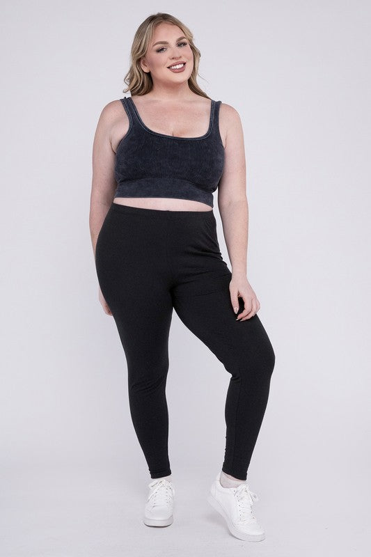 Plus Premium Cotton Full Length Leggings - GLS Clothing Shop