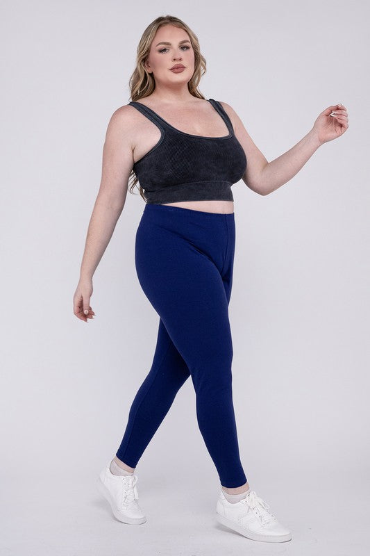 Plus Premium Cotton Full Length Leggings - GLS Clothing Shop