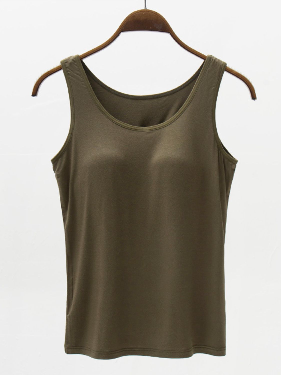 Full Size Wide Strap Modal Tank with Bra - GLS Clothing Shop