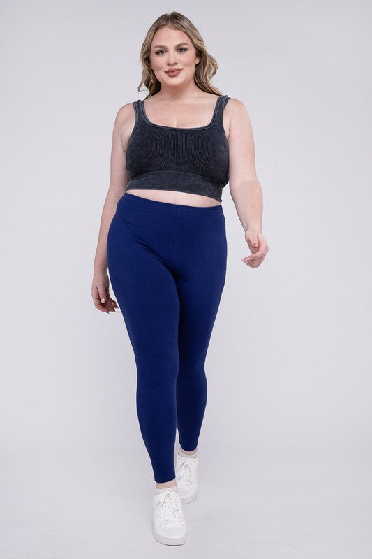 Plus Premium Cotton Full Length Leggings - GLS Clothing Shop