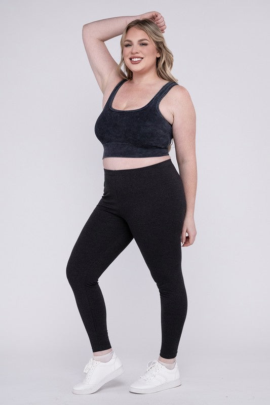 Plus Premium Cotton Full Length Leggings - GLS Clothing Shop