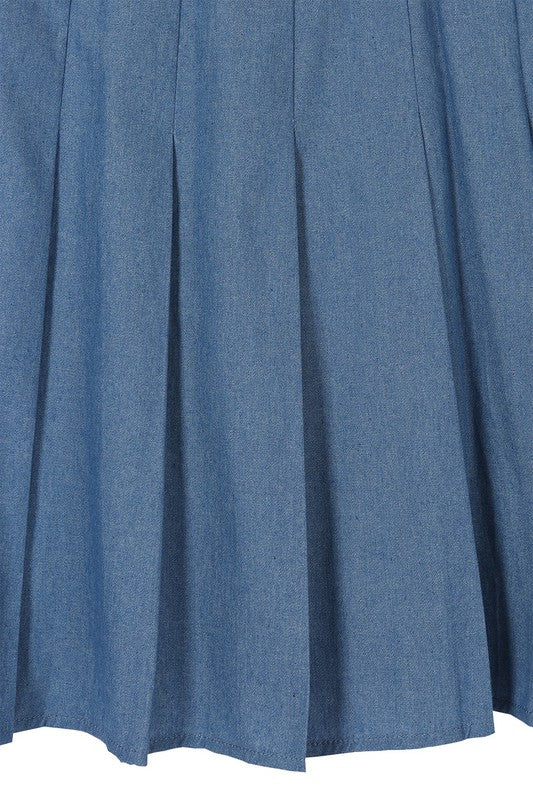 High waisted blue tennis skirt - GLS Clothing Shop