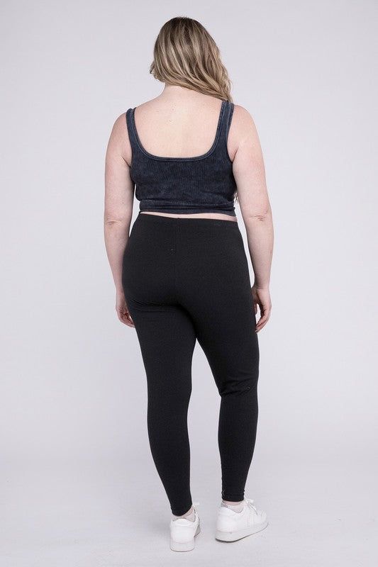 Plus Premium Cotton Full Length Leggings - GLS Clothing Shop