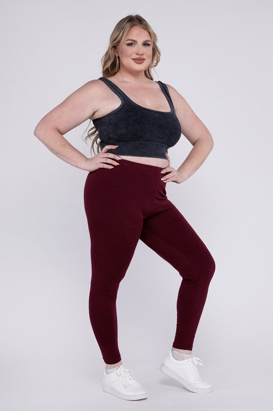 Plus Premium Cotton Full Length Leggings - GLS Clothing Shop