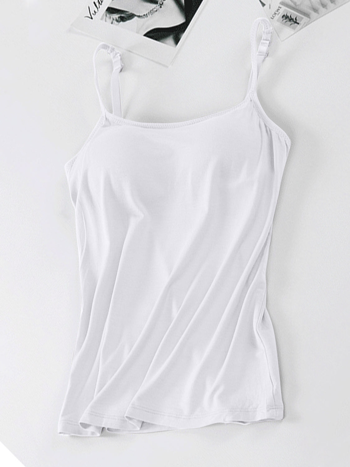 Scoop Neck Adjustable Strap Cami - GLS Clothing Shop