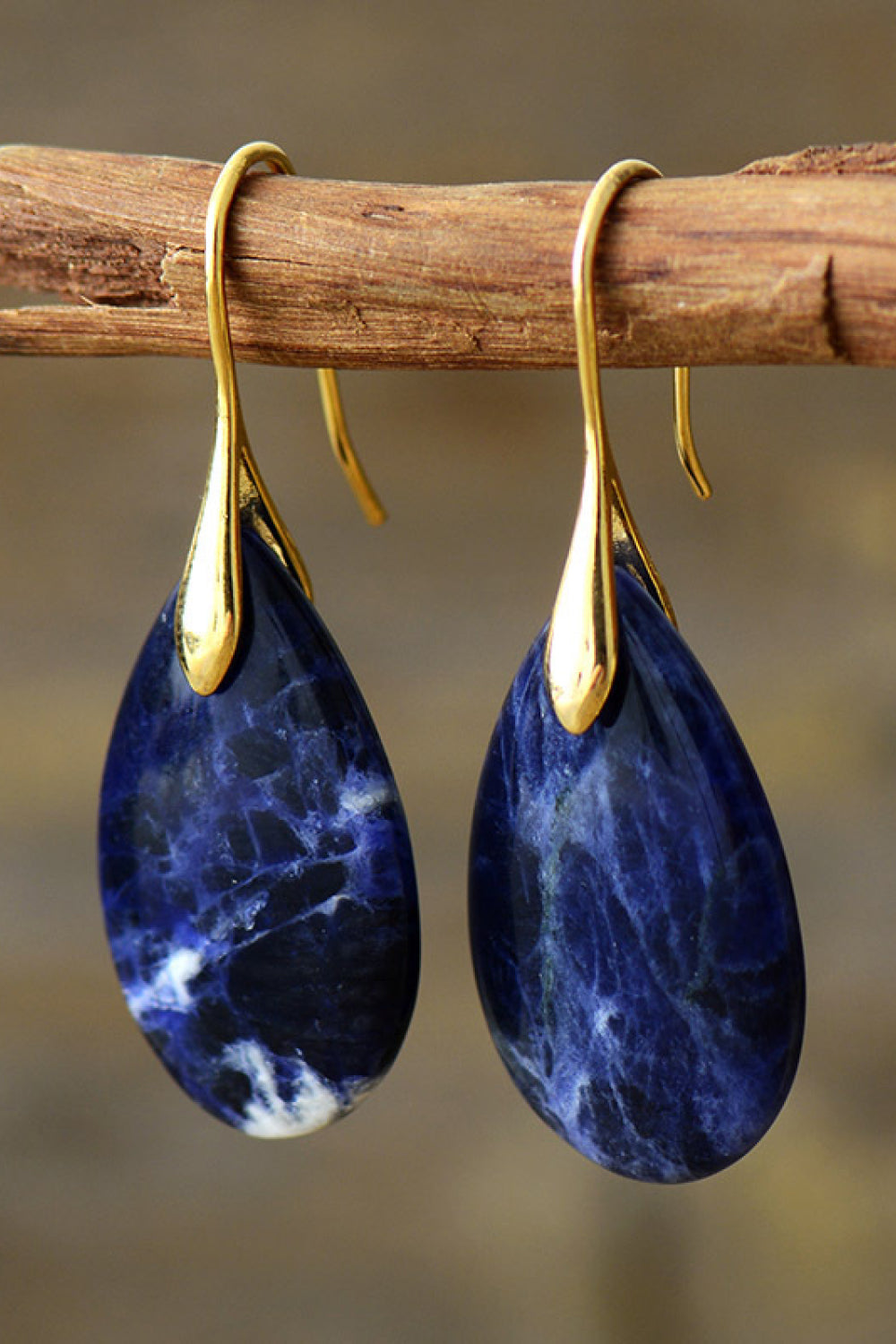 Natural Stone Teardrop Earrings - GLS Clothing Shop