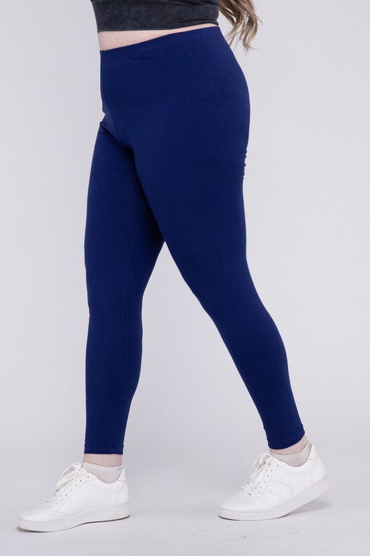 Plus Premium Cotton Full Length Leggings - GLS Clothing Shop