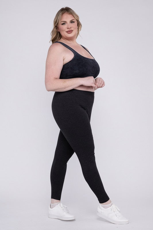 Plus Premium Cotton Full Length Leggings - GLS Clothing Shop