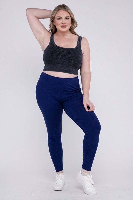 Plus Premium Cotton Full Length Leggings - GLS Clothing Shop